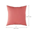 thumbnail image 4 of Greendale Home Fashions Coral 17 in. Square Outdoor Throw Pillow (2-Pack), 4 of 5