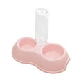 thumbnail image 3 of 2 in 1 Pets Water and Food Bowl Set, Feeder Automatic Waterer Bottle Pet Feeding Pink, 3 of 8