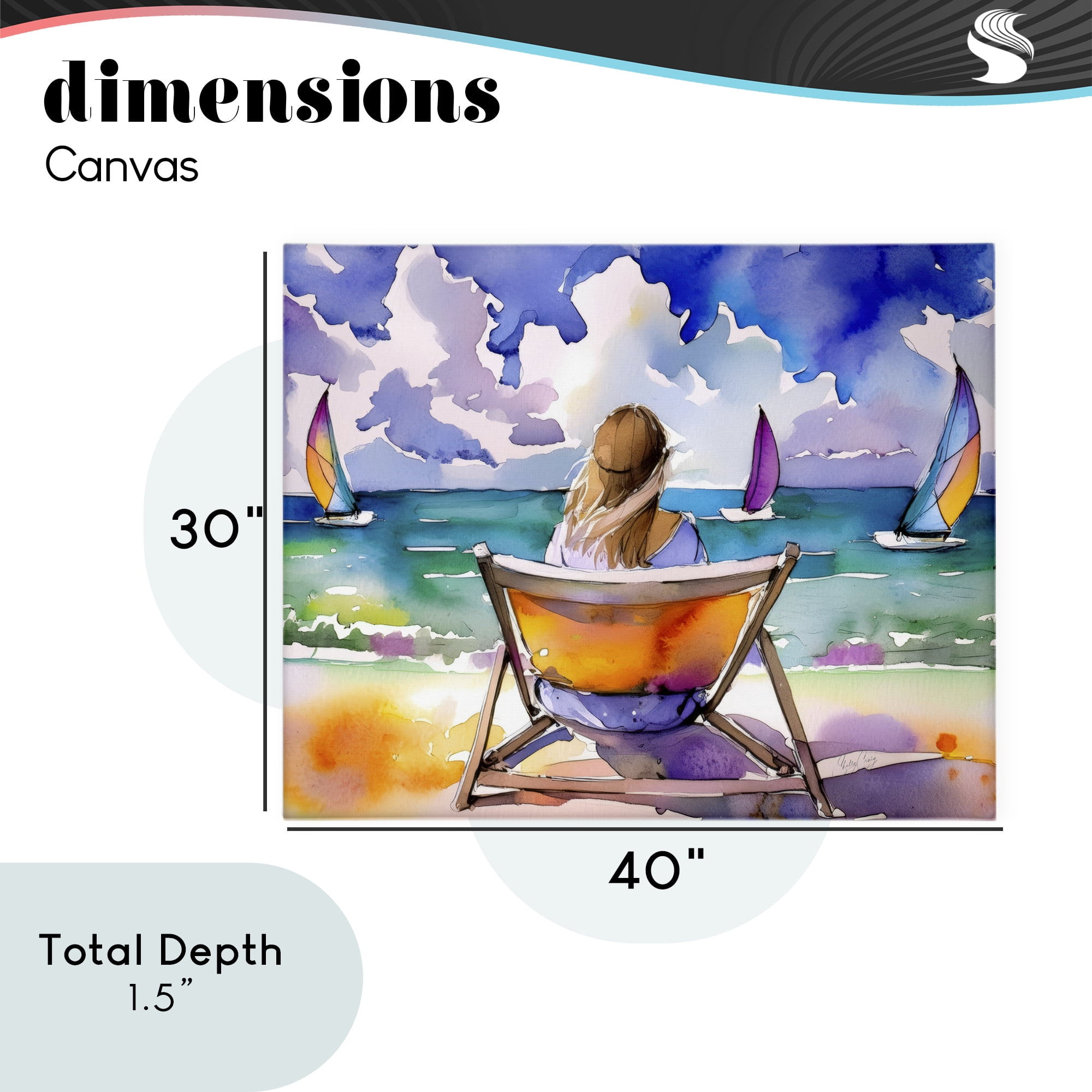 Stupell Industries Front Row to Paradise Canvas Wall Art, design by Shelly Craig
