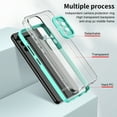 thumbnail image 3 of SaniMore for Samsung Galaxy A53 5G Case Slim Transparent [Not Yellowing Technology], Rugged PC & TPU Bumpers Built-in Detachable Lens Protector Shockproof Protective Cover, Green, 3 of 7