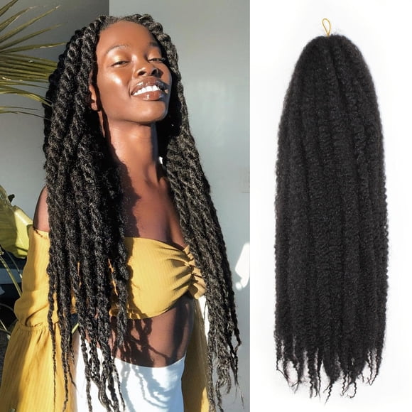 Vustbeauty Marley Twist Braiding Hair 30 Inch Marley Twist Hair Long Cuban Twist Hair 8 Packs Afro Kinky Curly Twist Crochet Hair Synthetic Marley Ha