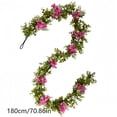 thumbnail image 3 of Enredaderas de flores artificiales con cerezos en flor, eucalipto, rosa, azul, decoración del hogar, flexibles, sin mantenimiento, 35 cm, 3 of 5