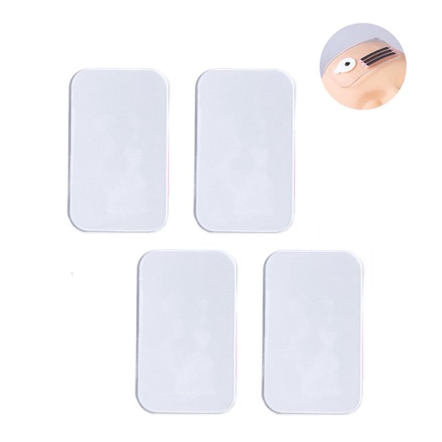 4 Pcs Clear Silicone False Eyelash Holder Pads for Eyelash Extensions Tools 11 x 5.5cm,Transparent
