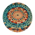 thumbnail image 4 of HAOXIT Round Tablecloth , Wrinkle and Stain Resistant Round Tablecloth, Water Resistant Polyester Table Cloth for Kitchen Table Covers, Party, Picnic, Indoor &amp; Outdoor 38-42, 4 of 8