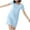 Light Blue, variant on SwiftWear Basic Sleepshirts for Women Soft Short Sleeve Nightgowns Padded Sleepwear T-Shirt Dress with Pockets Blue