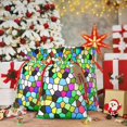thumbnail image 5 of Fuzoiu Colorful Tie Dye Stained Glass Print Christmas Gift Bag,Burlap Gift Bag with Drawstring Closure & Hang Tag,Perfect for Holidays, Birthdays, and Special Occasions-Small, 5 of 7
