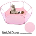 thumbnail image 2 of Casa plegable para animales pequeños, corralito para mascotas, tienda de carpas para ejercicio, casa para gatos y cachorros interior exterior Rosado, 2 of 8