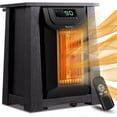 thumbnail image 1 of Costway Chauffage d'Appoint Électrique Portable 1500W Minuterie 12H Télécommande, 1 of 7