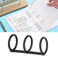 thumbnail image 4 of Binder Rings, Segmented Beautiful Colors 3 Hole Connected Rings  For Hand Book For Photo Albums For Desk Calendars Gold,Silver,Black, 4 of 8
