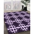 thumbnail image 3 of Ahgly Company Machine Washable Indoor Rectangle Transitional Bright Lilac Purple Area Rugs, 5' x 8', 3 of 7