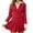 Red, variant on AWZXDE Women's Solid Color and Pleated Skirt Set with Buttoned Lapel Collar and Color-Blocked for Attire and Business Casual Purple,S