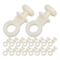 thumbnail image 1 of 100pcs Plastic Roller Bolt for Window Curtain Curtain Hook Glider Track Carrier Slide Rollers, 1 of 4
