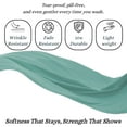 thumbnail image 5 of Amay Premium Organic Cotton Flat Sheet, 500 Thread Count Luxury Top Sheet, Cooling & Durable Bedding Sheets, Wyoming King, Aqua(110" x 116") 1 Piece, 5 of 7