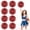 Black+Red+Silver, variant on Cheerleading Pom Poms 8 Pcs With Straight Handle- Handheld Squad Pompoms For Sports Team Cheer Spirit Games- Dance Party Adults.