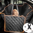 thumbnail image 3 of Funda para asiento de perro, funda para asiento de coche para mascotas, resistente al agua, para hamaca, a prueba de arañazos, antideslizante, duradera, suave, para asiento trasero de mascot, 3 of 3
