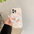 thumbnail image 4 of Funda de conejito amarillo compatible con iPhone 14 Plus, bonita funda 3D con diseño de zanahoria y conejo coreano con soporte para mujeres y niñas., 4 of 8