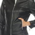thumbnail image 5 of White Mark Fashion's Classic Biker Faux Leather Jacket, 5 of 10