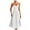 White, variant on Daznico Women's Corset Midi Dress - Bustier with Adjustable Straps, Flowy Pleated Hem, Bodycon Silhouette, Evening,for Size S