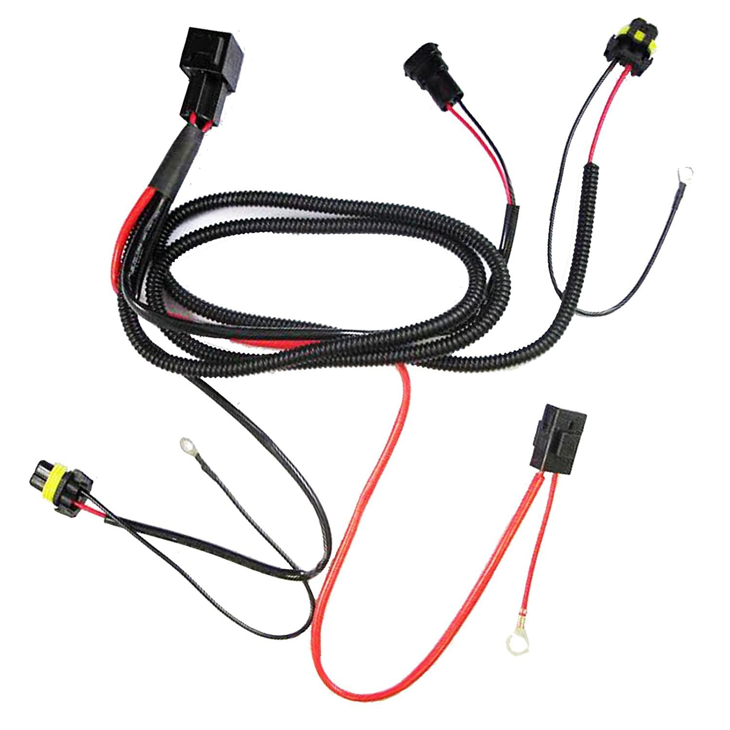 Car HID Xenon H8/H9/H11 Bulbs Relay Fuse Cable Wire Wiring Harness 35W/55W Y03 