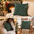 thumbnail image 5 of OVFUIZ Christmas Pillow Covers 18x18in Embroidered Tree Throw Cushion Sofa Decor for Festive Home Living Room, 5 of 8