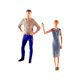 thumbnail image 3 of Figuras de mujeres y hombres Hugo Pintadas a Mano 1/64 2 uds Caqui, 3 of 10