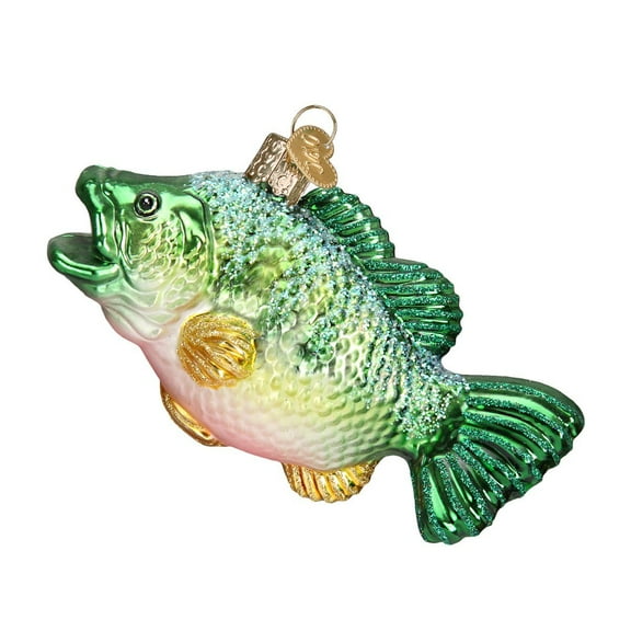Old World Christmas Fish Collection Glass Blown Ornaments for Christmas Tree Bass