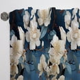 thumbnail image 6 of Designart "Oriental Blue White Orchid Elegance II" Orchid Traditional Curtain, Floral Single Panel, 6 of 6