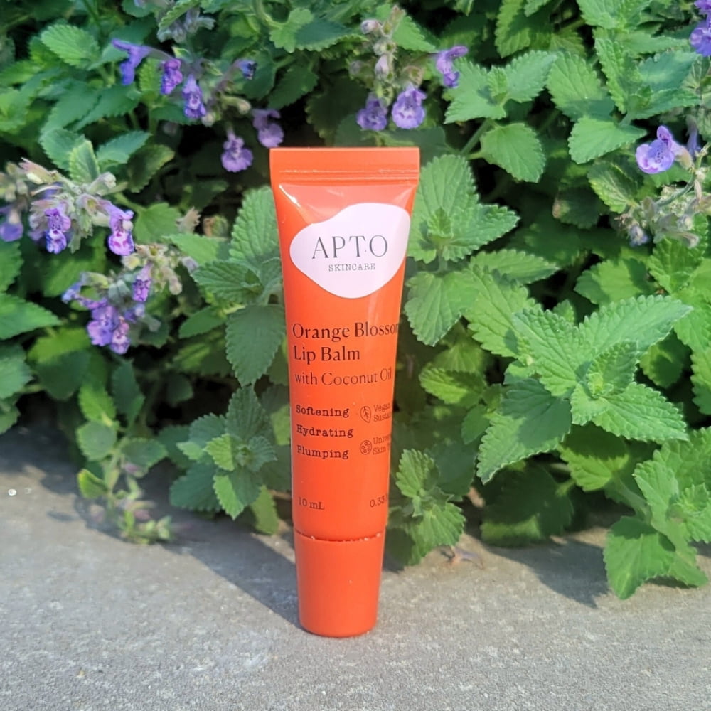 APTO Skincare Orange Blossom Lip Balm, 100% Vegan with Coconut Oil, 0.33 fl oz, 1 Count