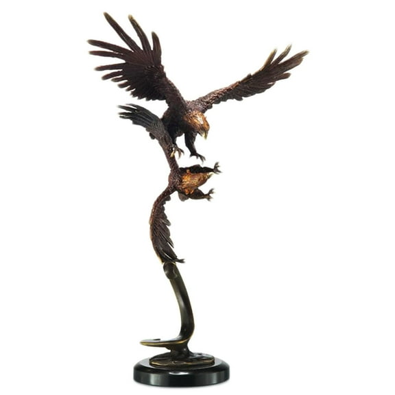 SPI Hand Finished Double Flying Eagle Statue