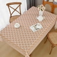 thumbnail image 2 of Table Cloth Rectangle Table, Khaki Waterproof Outdoor Tablecloth, Morocco Washable Tablecloths for 6 Foot Rectangle Tables for Kitchen Dining Tabletop 60" x 84", 2 of 6