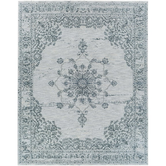 BoutiqueRugs Wandina Traditional Area Rug - Teal, Gray, Tan - 2' x 2'11"