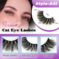 thumbnail image 5 of False Eyelashes Natural Look 10 Pairs Reusable Adhesive Eyelashes,A31, 5 of 5