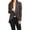Charcoal, variant on Moa Collection Women's Casual Solid Long Sleeve Loose Fit Open Blazer Jacket
