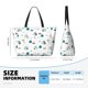 thumbnail image 4 of Fotbe Cartoon House Car Bolsa de Viaje para Playa - Resistente al Agua, Bolsa Tote de Gran Capacidad y Ligera con 7 Bolsillos para Mujeres y Hombres, 4 of 7
