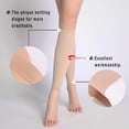 thumbnail image 3 of Medical Compression Socks Fatigue Relief Pain Sleep Compression Sock Relax Calf Leg Varicose Veins Socks Calf Leg Brace Beige M, 3 of 6