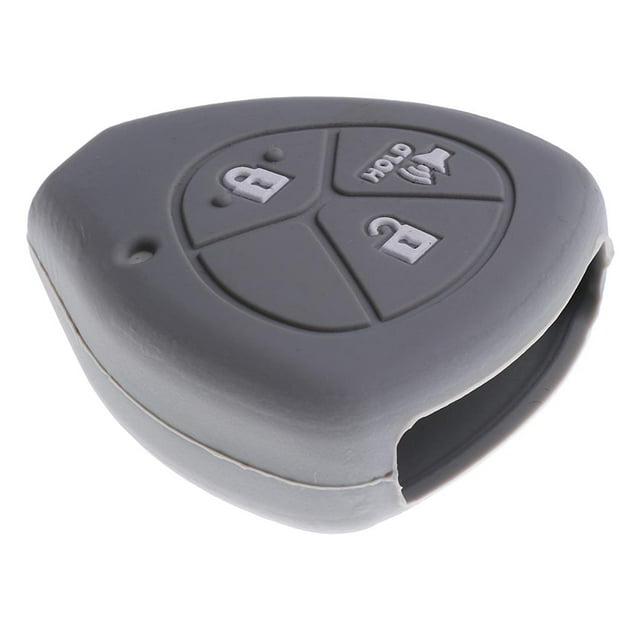 Funda de silicona para llave de coche, fácil de limpiar Gris