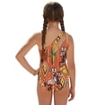 thumbnail image 2 of POLERO Girls' One-Piece Swimsuit with Mesh Cover Up Skirt - Cactus & Horse Print, Quick Dry, Adjustable Straps for Beach & Pool Vacation, 2 of 10