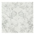 thumbnail image 5 of TWOPAGES 72"x102" Pinch Pleated Curtain Floral Print Linen Blend Light Filtering Drape for Guest Room, 1 Panel, Vegetative Peony, 5 of 6