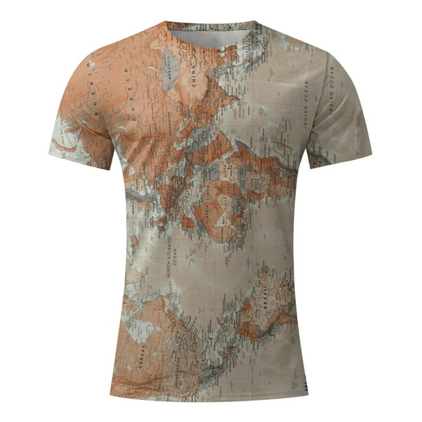 Custom printed unisex T shirt with vintage stone wash distressed