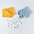 thumbnail image 3 of GYRATEDREAM Boys Kids Soft Cotton Fashion Boxer Briefs Toddler Breathable Underwear 3-11 Years Pack of 3, 3 of 3