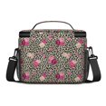 thumbnail image 3 of Lunch Box Pioneer Flower Floral Print Pattern Insulated Lunch Bag for Women Men,Medium Leakproof Lunchbox Cooler Bag Adjustable Strap,10 X 6.7 X 8 Inches, 3 of 6