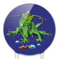 thumbnail image 3 of Acrylic Rainforest Iguana and Caterpillar Cake Topper Party Decoration for Wedding Anniversary Birthday Graduation, 3 of 7