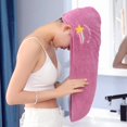 thumbnail image 2 of Gorro de ducha mágico de microfibra para mujer y niña, gorros de baño con toalla, gorro de pelo seco de secado rápido, turbante suave para mujer, 2 of 3