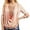 Pink, variant on Ladies Tshirts Ladies Solid Sequined Long Sleeve Loose Smocked 2 Piece Tops Shirt Women Pink S
