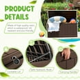 thumbnail image 4 of Brown Waterproof 85 Gallon Deck Box: Large Outdoor Resin Storage Container, Lockable Patio Bench, 4 of 7
