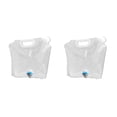 thumbnail image 2 of Eigraketly Bolsa de agua portátil Suministro de contenedor plegable Bolsa de camping Hogares Accesorios de bebidas recargables de viaje Blanco, Blanco, 5L 2piezas, 2 of 6