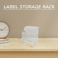 thumbnail image 4 of Shisuyan Label Dispenser Stand Office Sticker Roll Organizer 3 Slot Acrylic Stand Adjustable Label Roll Dispenser Adhesive Labels Dispenser, 4 of 8