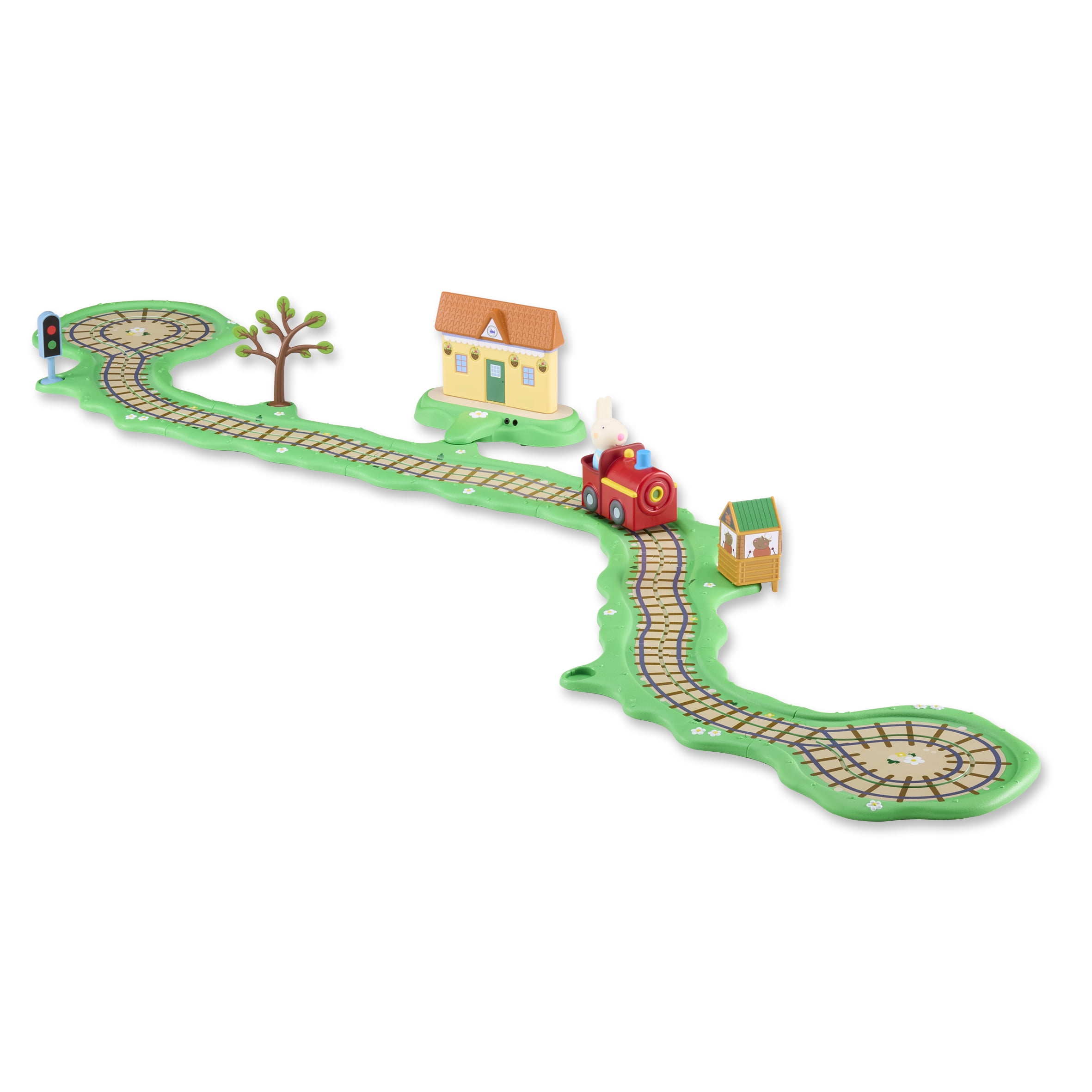 Peppa Pig Whizz Around Clickety Clack Train Set Motorized Vehicles Track Toys