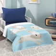 thumbnail image 6 of Yibo Winter Snow Cute Rabbit Blanket Flannel Soft and Comfortable Anti-static Bed Sofa Blanket, 6 of 6