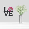 thumbnail image 2 of Pink Jack Russell Terrier Metal Wall Artwork LOVE, 2 of 2